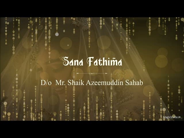 Elegant Islamic Wedding