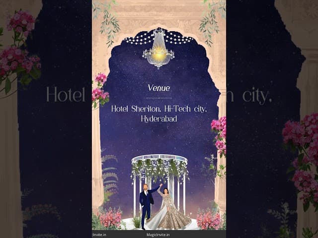 Evening Elegance – Luxury Wedding E-Card Video Invitation