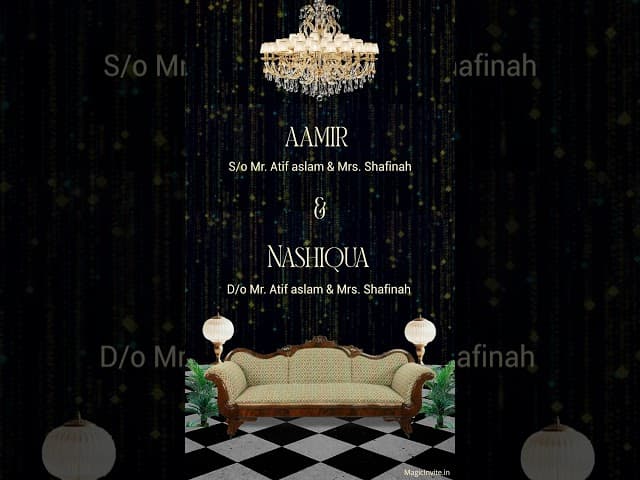 Shaam Mastani – Elegant Islamic Engagement Video Invitation