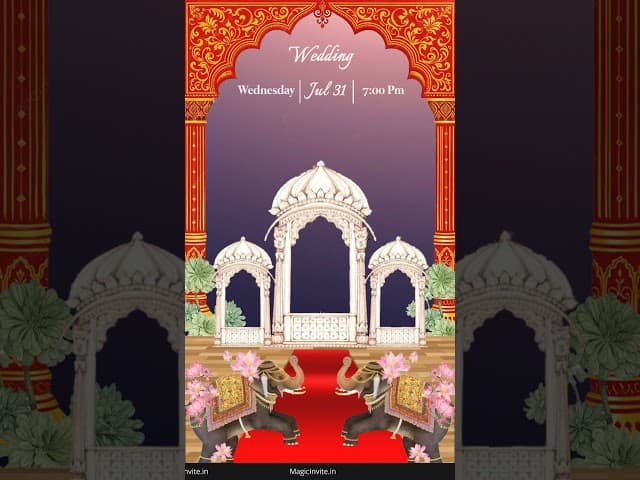 Traditional Rajasthani Wedding Invite – Royal Desert Video Invitation