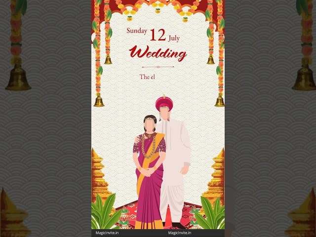 Traditional Marathi Wedding – Elegant Video Invitation