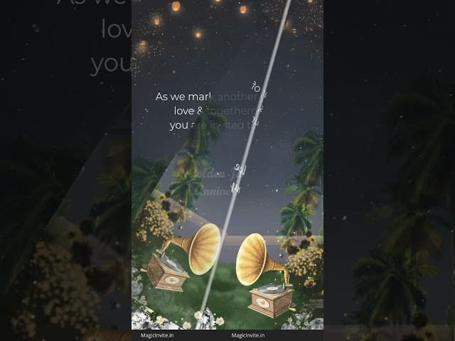 Elegant Vintage Nights – Golden Jubilee Wedding Anniversary Video Invitation
