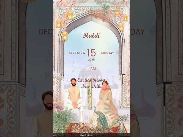 Classy Nikaah – Elegant Muslim Wedding Video Invitation