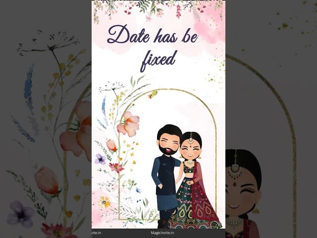 Save the Date Invite – Animated Modern Wedding Video