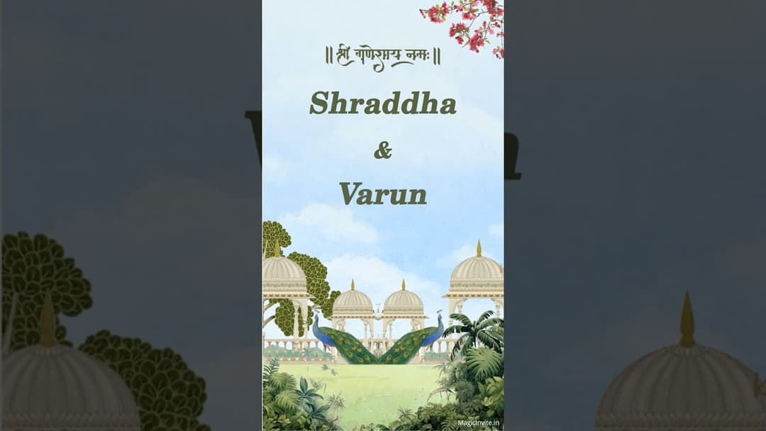 Divine Union – Elegant Hindu Wedding Video Invitation